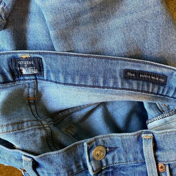 Citizens of Humanity COH Elsa Slim Fit Crop Jean Denim Light Medium Wash Size 26 - Picture 5 of 10